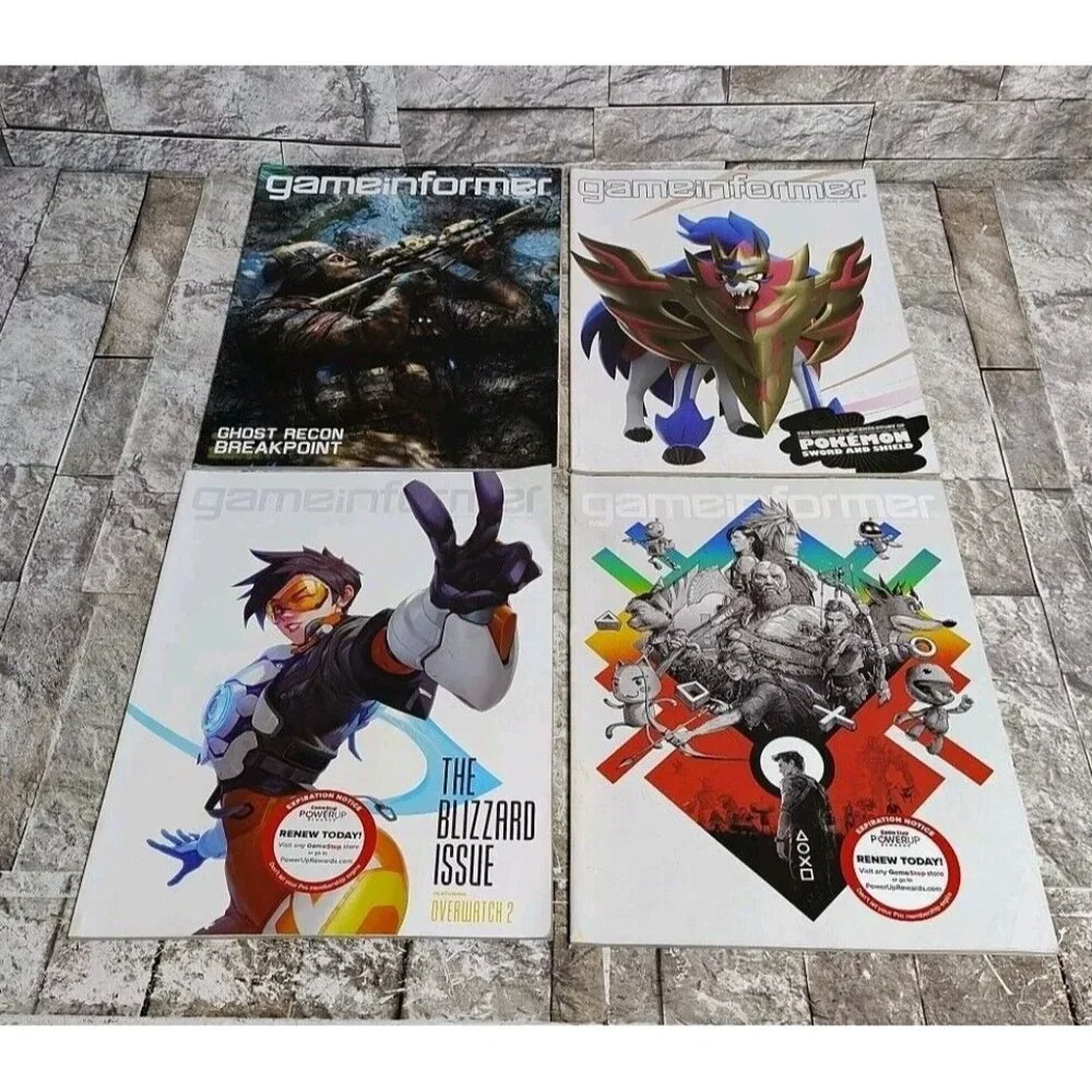 Lot Of 4 Game Informer Magazine Issues 318, 319, 320, 321